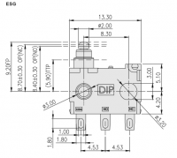 ESG系列微动开关 ESG-1G011V,ESG-1G012V