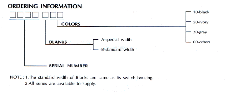 开关配件-垫片-Spacers