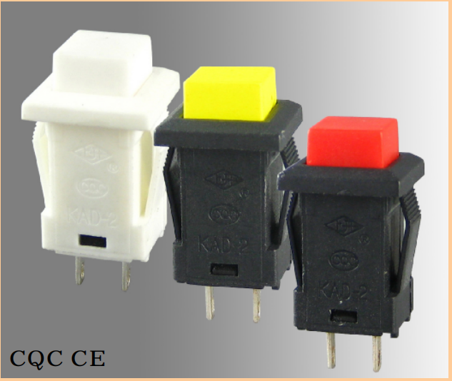 YONGXING-KAD KAD-开孔12.5*11.1-方形-自锁-无灯-短按钮(4-3)